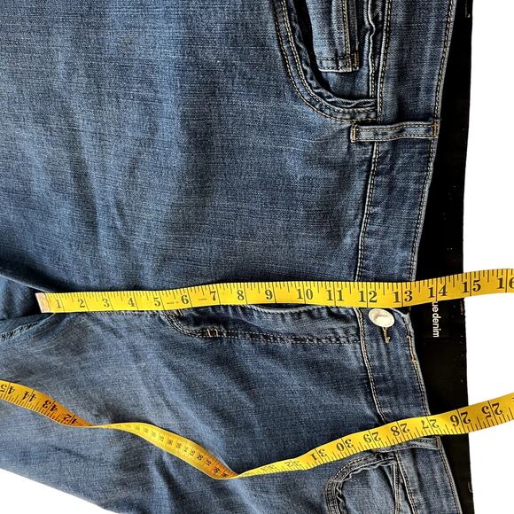 Avenue Denim Ankle Skinny Jeans Women Size 26A Blue High Rise Slimming Control - Picture 7 of 12